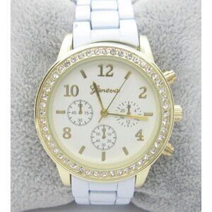 Women's Geneva Quartz  Analog 39mm Dial Causal Round Watch (E148)